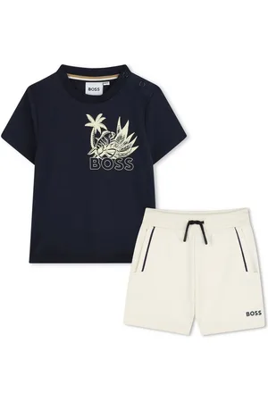 HUGO BOSS Jogginganzug Jogginganzug sommerliches 2er-Set in Navy / Beige - Verkäufer: coolkids-store