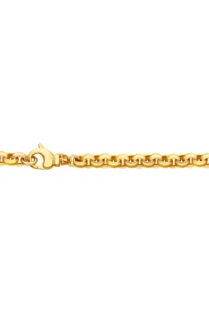 HOPLO Goldarmband Goldkette Erbskette Länge 21cm - Breite 6,0mm - 585-14 Karat Gold - Verkäufer: Holzenplotz
