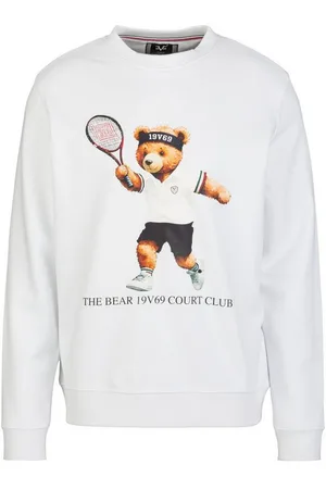 19V69 Italia Sweatshirt NICO TENNIS TEDDY mit Tennis-Bär-Print, sportlicher Look - Verkäufer: Marco GmbH