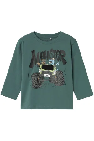 NAME IT Langarmshirt Rundhals Monstertruck Longsleeve 3D Patch-Print (1-tlg) NMMSTAN NREG LS TOP BOX - Verkäufer: ARIZONAS