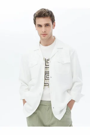 Kip Langarmhemd Bej Regular Fit Overshirt - Bej Regular Fit Hemd - Verkäufer: MegaMerchant
