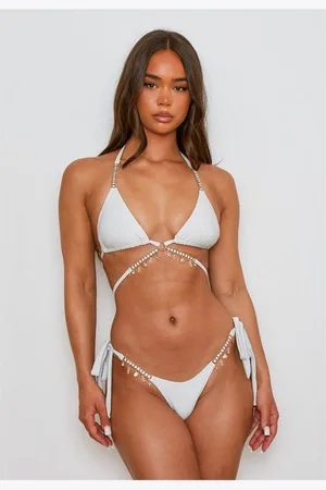 Moda Minx Bikini-Hose Lumiere Seychelles mit Glitzersteinchen und Anhängern