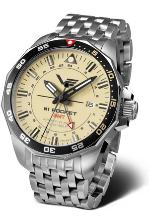 Vostok Automatikuhr Rocket N1 Herrenuhr – 46 mm Herrenuhr mit Edelstahlarmband 225A713B - Verkäufer: Jäckle Uhrenhandel e.K.