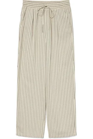 VERO MODA Schlupfhose VMJESMILO WIDE PANTS GA NOOS mit Leinen