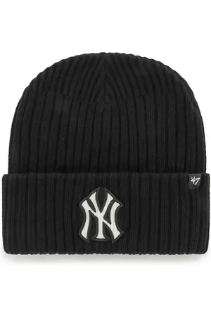 47 Brand Beanie MLB New York Yankees Thick Cord Logo CUFF KNIT Beanie Black (Strickmütze, Beanie) - Verkäufer: stuff-style
