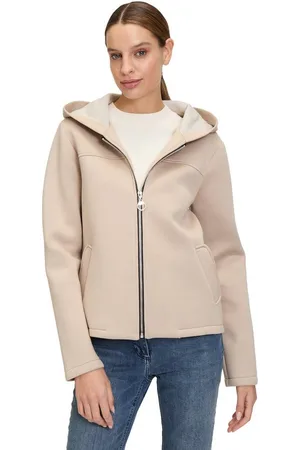 AMBER & JUNE Outdoorjacke Übergangsjacke mit Kapuze