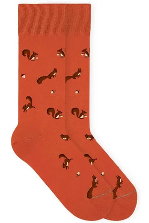 Von Jungfeld Socken Motivsocke Eichhörnchen in Orange - Verkäufer: