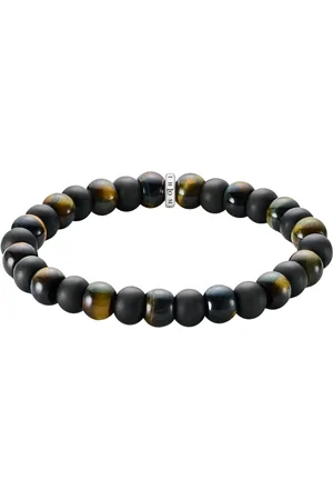Thomas Sabo Armband Bead Armband, A2196-806-11-L21, mit Obsidian, Tigerauge
