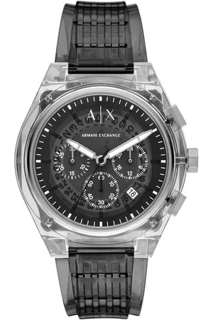 Armani Exchange Chronograph SYNC AX4167, Quarzuhr, Armbanduhr, Herrenuhr, Polyurethanband, Datum, Stoppfunktion
