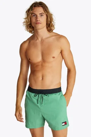 Tommy Hilfiger Badeshorts MEDIUM DRAWSTRING mit Logo-Patch, mit kontrastfarbenem Bund