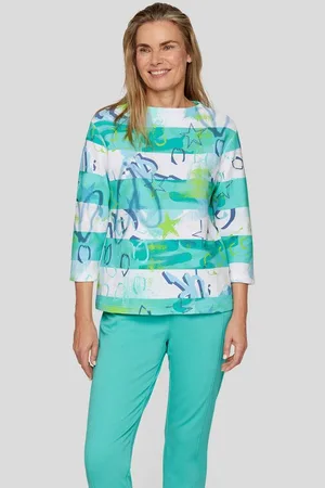 Rabe Sweatshirt 3/4-Arm-Sweatshirt mit farbenfrohem Print