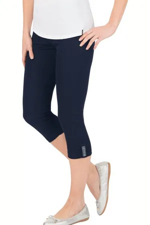 Trigema Leggings Leggings 7/8 mit Kristallsteinen (1-tlg)
