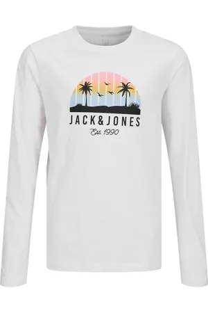 JACK & JONES Langarmshirt JJPALM TEE LS CREW NECK JNR