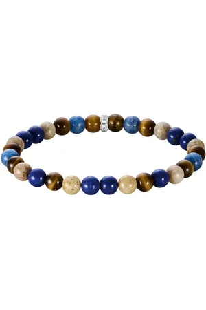 Thomas Sabo Armband Bead Armband, A2193-926-7-L21, mit Dumortierit, Tigerauge, Lapislazuli-Imitat, Jaspis