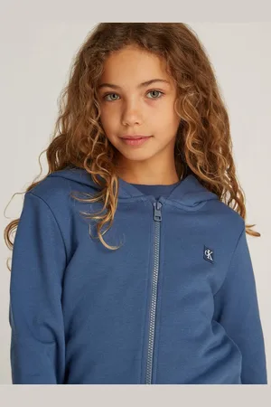 Calvin Klein Kapuzensweatjacke MINI BADGE ZIP-THROUGH mit Logo-Badge