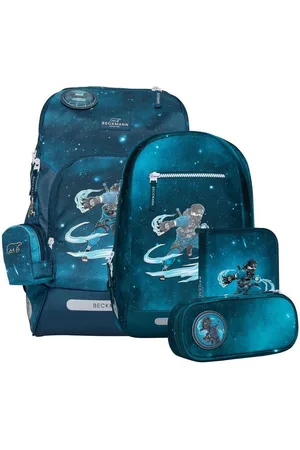 Beckmann Schulrucksack Active Air (6tlg., inkl. Sportrucksack, Federmappe, Schlamperetui, Regenhülle, Buttons) - Verkäufer: Ranzenfee & Koffertroll GmbH