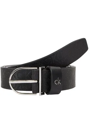 Calvin Klein Ledergürtel CK METAL ROUND BUCKLE 2.5_MONO