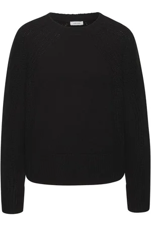 Lascana Strickpullover mit Grobstrick-Details, Damen Pullover mit Rundhals