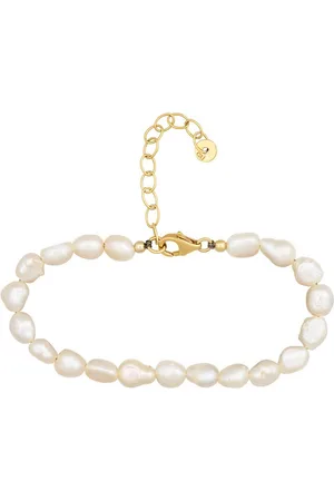 CAÏ Armband 925 Sterling Silber vergoldet Perlen