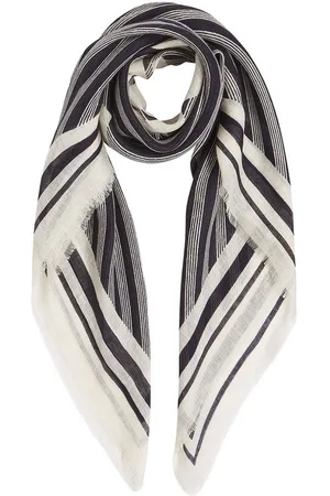 Tommy Hilfiger Halstuch TH PREMIUM BEACH SQUARE, Aus reinem leinen mit Streifenmuster