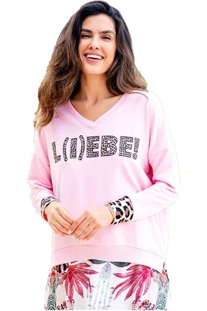 miss goodlife Sweatshirt MG11195 Sweatshirt V-Neck, Leo - Verkäufer: Lord of Label
