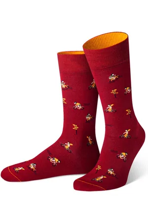 Von Jungfeld Socken Baumwollsocke in Rot - Verkäufer: