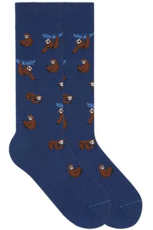 Von Jungfeld Socken Gemusterte Socken mit Faultier Icon in Blau - Verkäufer: