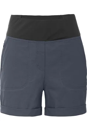 Bergson Outdoorhose PUSULA Short Damen Shorts, leicht, elastisch, strapazierfähig, Normalgrößen, grau/ - Verkäufer: