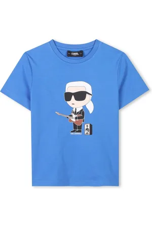Karl Lagerfeld Print-Shirt Kids T-Shirt mit ICONIK-KARL-Motiv und Gitarre - Verkäufer: coolkids-store