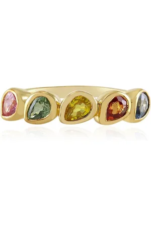 Cavill Silberring Multicolor Saphir Goldplattierter Silberring (1-tlg) - Verkäufer: Juwelo Deutschland GmbH