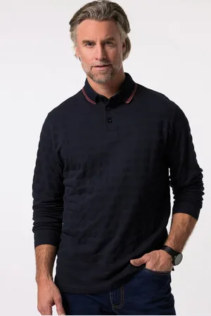 Boston Park Poloshirt Poloshirt Langarm Strukturjersey - Verkäufer: Popken Fashion Group