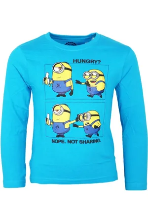 Minions Langarmshirt Die Kinder Jungen langarm Shirt Langarmshirt 100% Baumwolle, Gr. 104-134 - Verkäufer: WS-Trend
