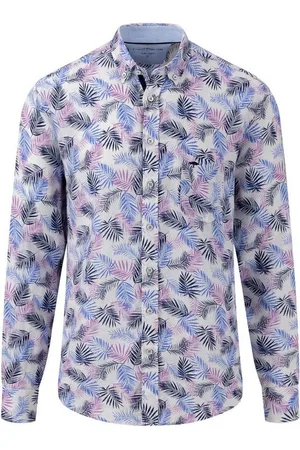 Fynch-Hatton Kurzarmshirt Pure Linen Prints, B.D., 1/1 - Verkäufer: Lehmann Moden