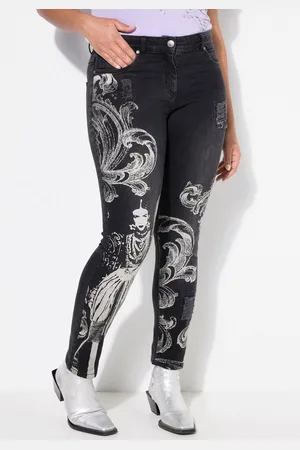 Angel of Style Röhrenjeans Jeans Slim Fit Druck vorne 5-Pocket - Verkäufer: Popken Fashion Group