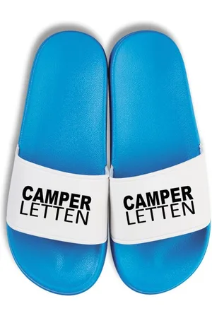 Youth Designz Herren Damen Badelatschen "Camper Letten" Print lustig Geschenk Unisex Badeschuh mit witzigen und stylischen Aufdruck für Männer und Frauen - Verkäufer: EmDa Trading GmbH