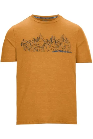 Killtec T-Shirt Lilleo MN TSHRT C Schnelltrocknendes Herren T-Shirt mit Berg-Print und Melange-Optik