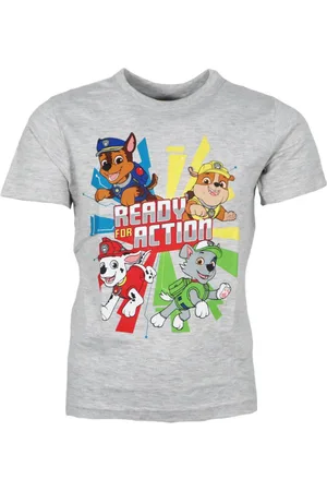 Paw Patrol Print-Shirt Chase Marshall Kinder Jungen kurzarm T-Shirt Shirt Gr. 98 bis 128 - Verkäufer: WS-Trend