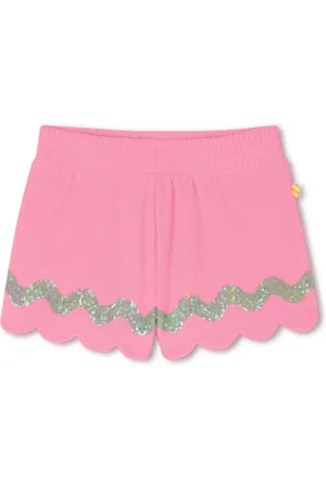 Billieblush Sweatshorts rosa Shorts aus Frottee mit türkiser Paillettenbesatzung - Verkäufer: coolkids-store