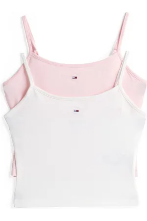 Tommy Hilfiger Spaghettitop TJW 2PACK ESSENTIAL STRAP TOP (Packung, 2er) mit Logo-Flag