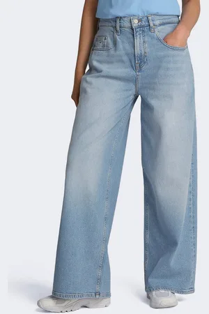 Tommy Hilfiger Loose-fit-Jeans Charlie Mid Rise Lose Wide mit Logostickerei