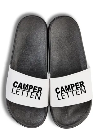 Youth Designz Herren Damen Badelatschen "Camper Letten" Print lustig Geschenk Unisex Badeschuh mit witzigen und stylischen Aufdruck für Männer und Frauen - Verkäufer: EmDa Trading GmbH