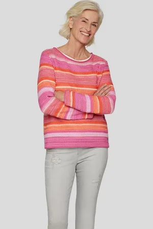 Rabe Strickpullover Farbenfroher Strickpullover