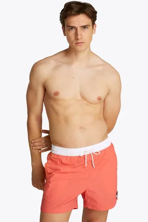Tommy Hilfiger Badeshorts MEDIUM DRAWSTRING mit Logo-Patch, mit kontrastfarbenem Bund