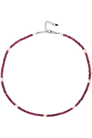 Cavill Silberkette Rubin Perle Sterling Silber Halskette (1-tlg) - Verkäufer: Juwelo Deutschland GmbH