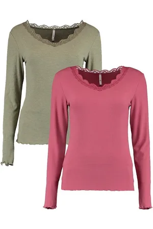 Hailys T-Shirt Langarm 2-er Set Spitzen Fi44ona (2-tlg) LS V TP Fi44ona - Verkäufer: ARIZONAS