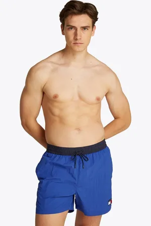 Tommy Hilfiger Badeshorts MEDIUM DRAWSTRING mit Logo-Patch, mit kontrastfarbenem Bund