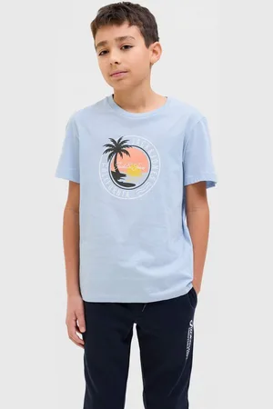 JACK & JONES T-Shirt JJPALM TEE SS CREW NECK JNR