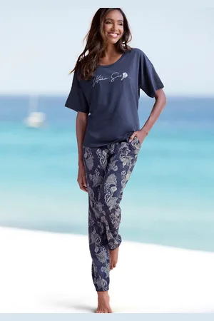 VIVANCE DREAMS Pyjama (Set, 2 tlg) Allover-Druck