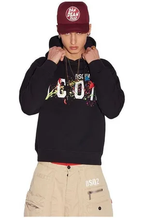 Dsquared2 Rundhalspullover Icon Splash Hoodie Herren - Verkäufer: wellStyled