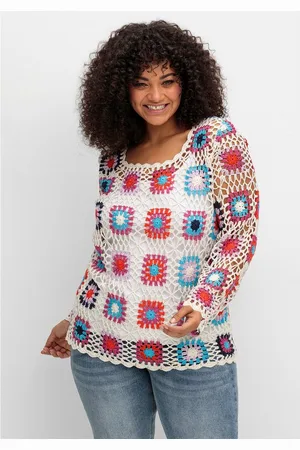 Joe Browns Strickpullover Große Größen im Crochet-Muster